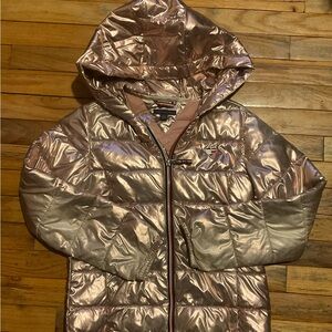 Tommy Hilfiger Kids Shiny Pink Puffer Jacket